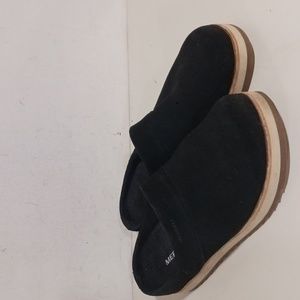 Merrell Juno Black suede slip on clog 9